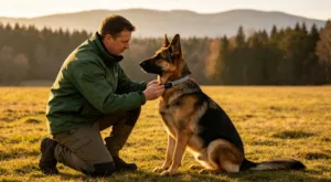 How to e-collar train a dog with a German Shepherd